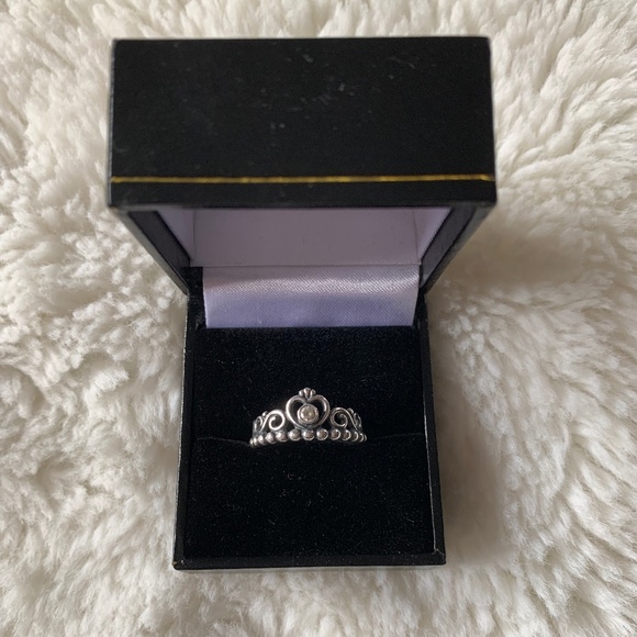 Pandora Princess Tiara Crown Ring- Size 5 - Picture 1 of 3